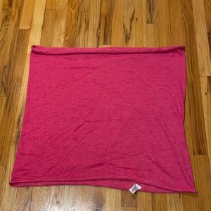 Elegant pink infinity scarf